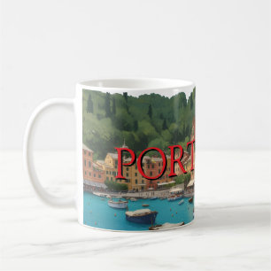 Portofino-Tasse Italienische Riviera Küstenkaffeet Kaffeetasse