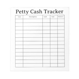 Portokassen-Tracker Notizblock