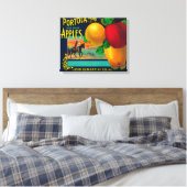Portola Apple Crate Label Leinwanddruck (Insitu (Schlafzimmer))