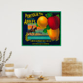 Portola Apple Crate Label Poster (Küche)