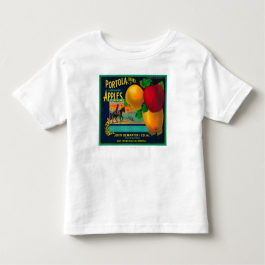 Portola Apple Kisten-Aufkleber Kleinkind T-shirt (Vorderseite)