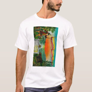 Portola Festival-Anzeige (Forscher) T-Shirt