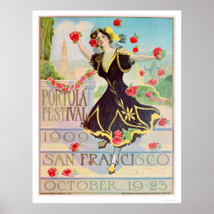 Portola Festival in San Francisco 1909 Poster