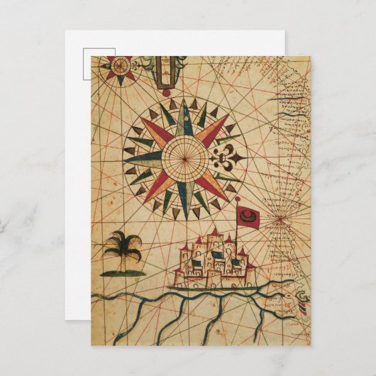 Portolan Chart | Karte von Kairo, Ägypten (Vorne/Hinten)