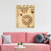 Portolan Chart | Karte von Kairo, Ägypten Leinwanddruck (Insitu (Wohnzimmer))