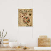 Portolan Chart | Karte von Kairo, Ägypten Poster (Küche)