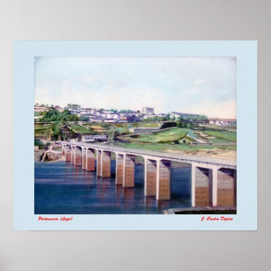 Portomarín (Lugo) Poster (Vorne)