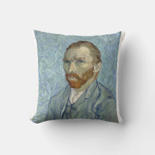 Portrait 1889 by Vincent van Gogh Kissen