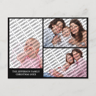Portrait 2019-Familienportrait Benutzerdefinierter Feiertagspostkarte