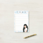 Portrait 4 Anmerkungen Post-it Klebezettel (Auf Schreibtisch)