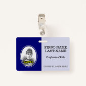 Portrait-Abzeichen für Grundlegende Mitarbeiter/Mi Ausweis (Rückseite mit Klammer)