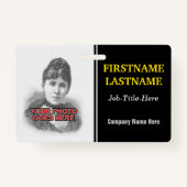 Portrait-Abzeichen für Minimalistische Mitarbeiter Ausweis (Vorderseite)