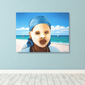 Portrait, afrikanische Frau Leinwanddruck (Insitu (Holzboden))