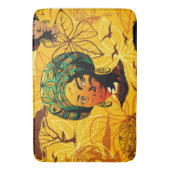 Portrait afrikanischer Frauen mit Sonnenuntergang Badematte (Vorderseite Vertikal)