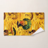 Portrait afrikanischer Frauen mit Sonnenuntergang Badhandtuch Set (Handtuch)