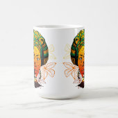 Portrait afrikanischer Frauen mit Sonnenuntergang Kaffeetasse (Mittel)