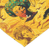 Portrait afrikanischer Frauen mit Sonnenuntergang Kurzer Tischläufer (Ecke)