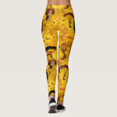 Portrait afrikanischer Frauen mit Sonnenuntergang Leggings (Rückseite)