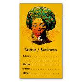 Portrait afrikanischer Frauen mit Sonnenuntergang Magnetische Visitenkarte (Vorderseite Vertikal)