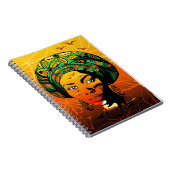 Portrait afrikanischer Frauen mit Sonnenuntergang Notizblock (Rechte Seite)