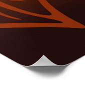 Portrait afrikanischer Frauen mit Sonnenuntergang Poster (Ecke)