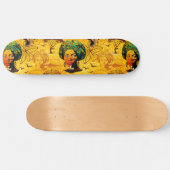 Portrait afrikanischer Frauen mit Sonnenuntergang Skateboard (Horizontal)