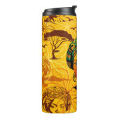 Portrait afrikanischer Frauen mit Sonnenuntergang Thermosbecher (Nach links gedreht)