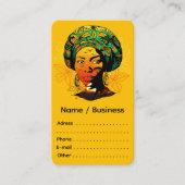 Portrait afrikanischer Frauen mit Sonnenuntergang Visitenkarte (Vorderseite)