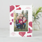 Portrait: Aquarellfarben Feiertagskarte (Stehend Vorderseite)