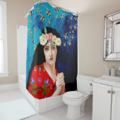 Portrait Art Duschvorhang (Beispiel)