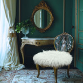 Portrait Art Edwardian Era Emerald Green Seidenpapier