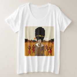 Portrait Art Große Größe T-Shirt