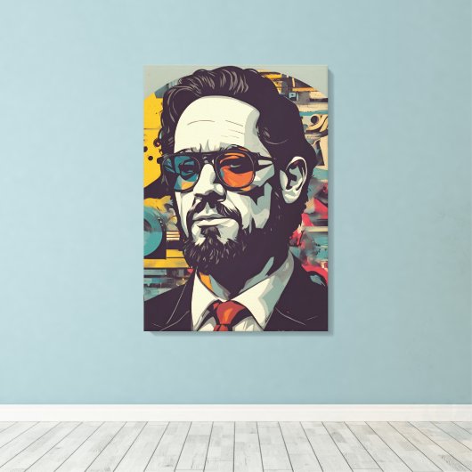 Portrait Art Leinwanddruck (Insitu (Holzboden))