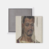 Portrait aus Fayum (enaustisches Wachs auf Holz) Magnet (Vorderseite/Rückseite)