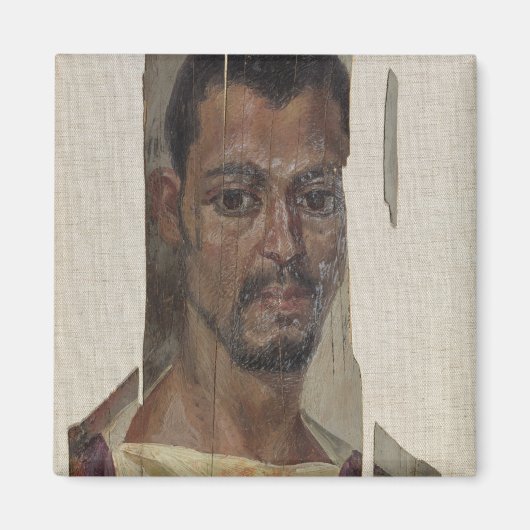 Portrait aus Fayum (enaustisches Wachs auf Holz) Magnet (Vorne)