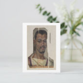 Portrait aus Fayum (enaustisches Wachs auf Holz) Postkarte (Stehend Vorderseite)
