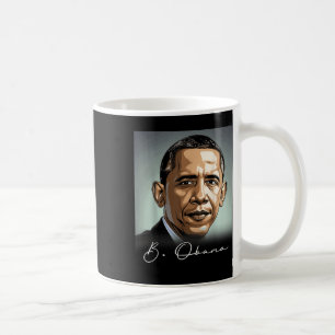 Portrait Barack Obama Präsident Patriotic Kaffeetasse