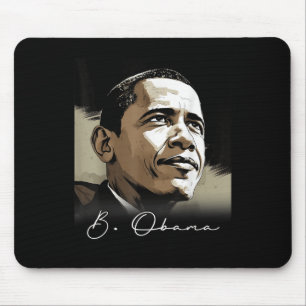 Portrait Barack Obama Präsident Patriotic Mousepad