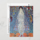 Portrait Baroness Elisabeth Bacchofen Echt, Klimt Postkarte (Vorne/Hinten)