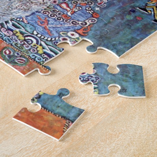 Portrait Baroness Elisabeth Bacchofen Echt, Klimt Puzzle (Seite)