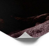 Portrait bei Sonnenuntergang Poster (Ecke)