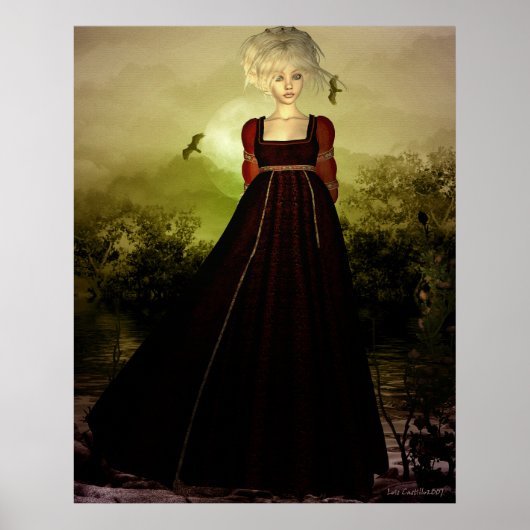 Portrait bei Sonnenuntergang Poster (Vorne)