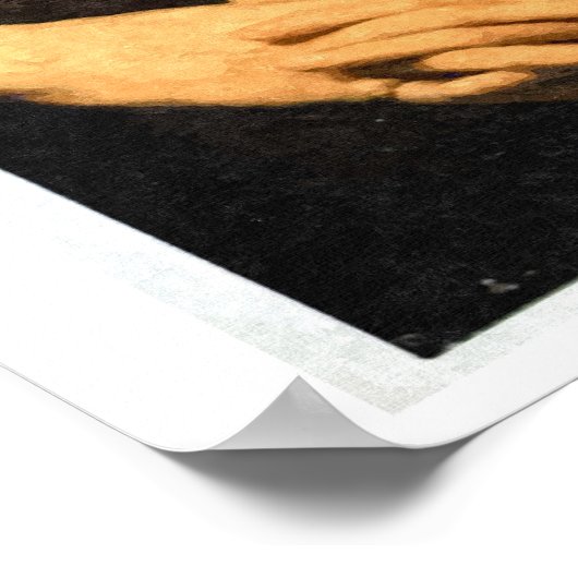 Portrait Benjamin Disraeli Poster (Ecke)