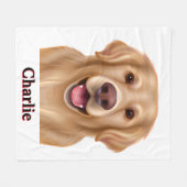 Portrait Blanket für Haustiere Fleecedecke (Vorderseite (Horizontal))