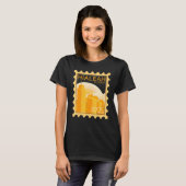 Portrait Briefmarke mit Sonnenuntergang in Hialeah T-Shirt (Vorne ganz)