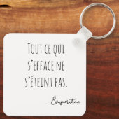 Portrait brumeux en noir et blanc schlüsselanhänger (Rückseite)