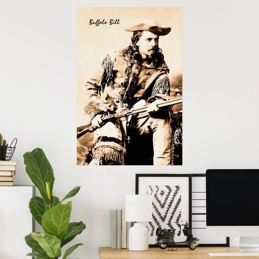 Portrait Buffalo Bill Cody Poster (Heimbüro)