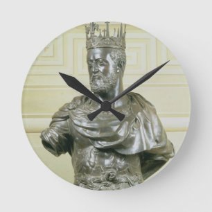 Portrait Bust of Cosimo I de Medici (1519-74) c.15 Runde Wanduhr