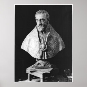 Portrait bust of Francois d'Escoubleau Poster