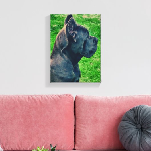 Portrait Cane Corso Leinwanddruck (Insitu (Wohnzimmer))